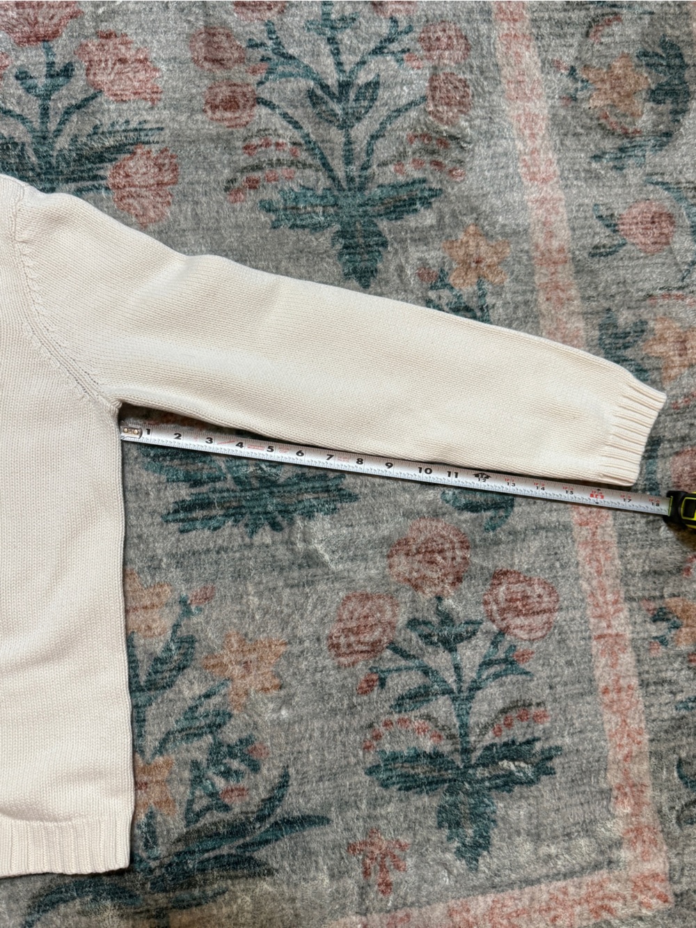 Vintage Lauren Ralph Lauren Cream 100% Cotton Turtleneck Sweater - Picture 9 of 12